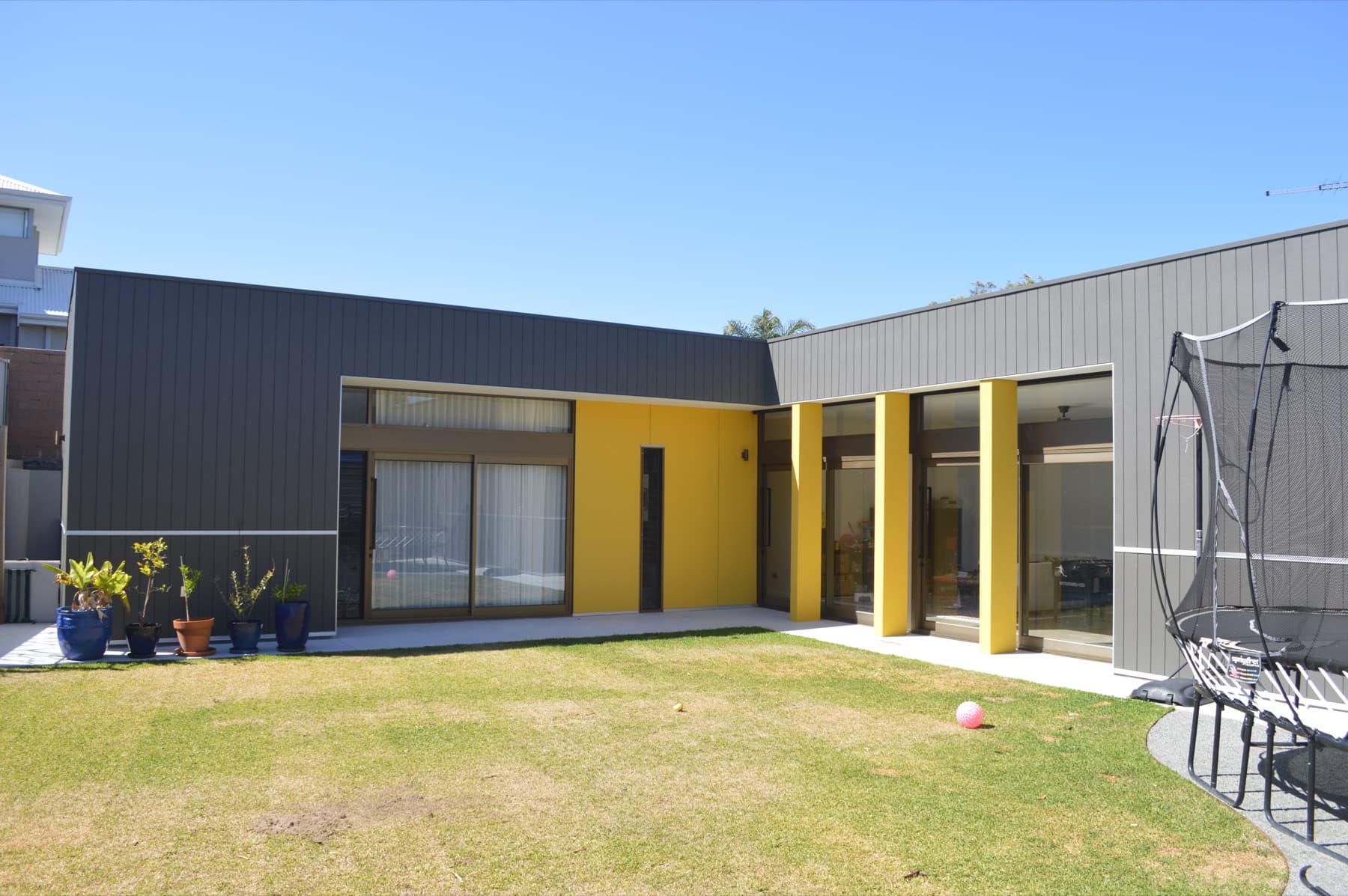 Modern home exterior repaint