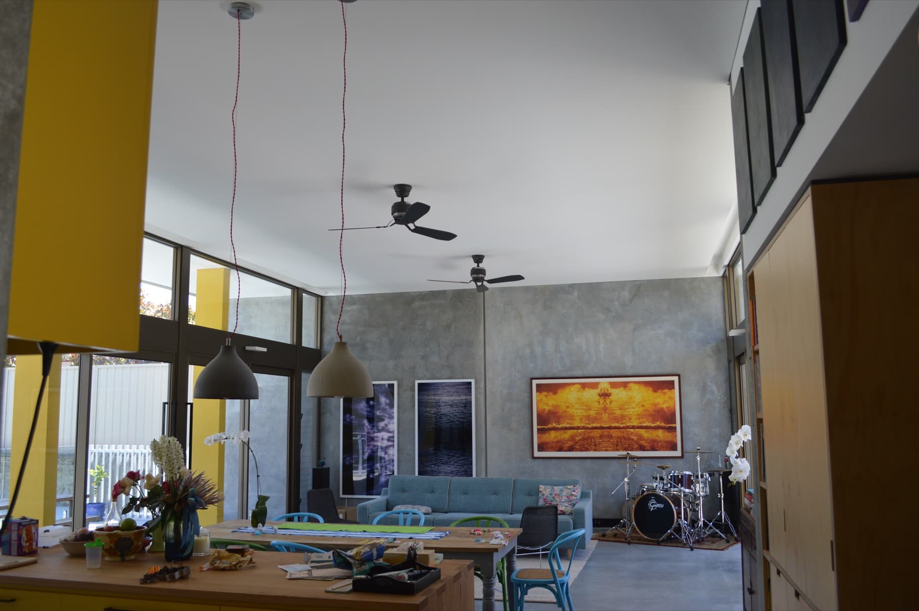 Open-plan living area interior